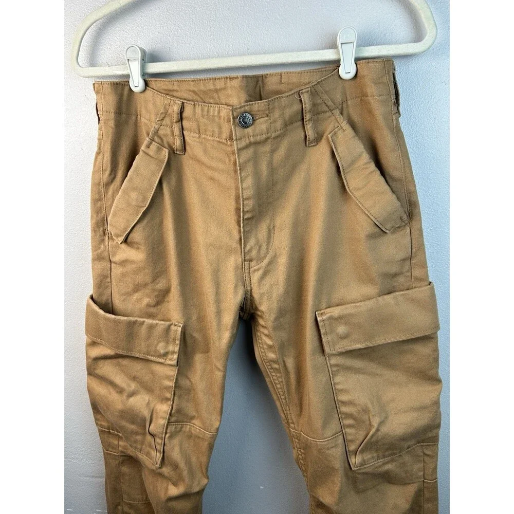 Levis Commuter Cargo Pants Mens 32x30 Khaki Pockets Double Knee Cycling